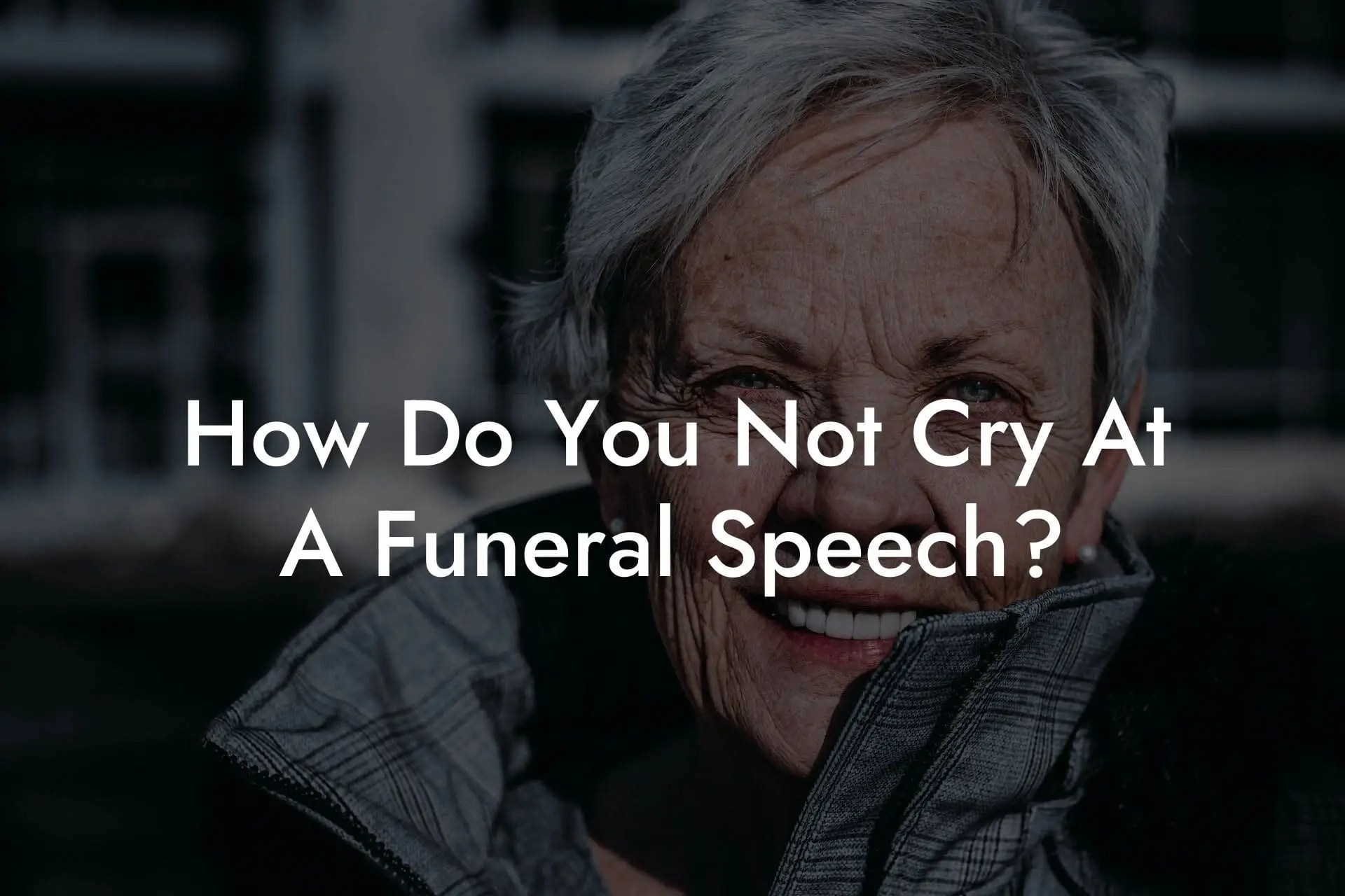 How Do You Not Cry At A Funeral Speech? Eulogy Assistant