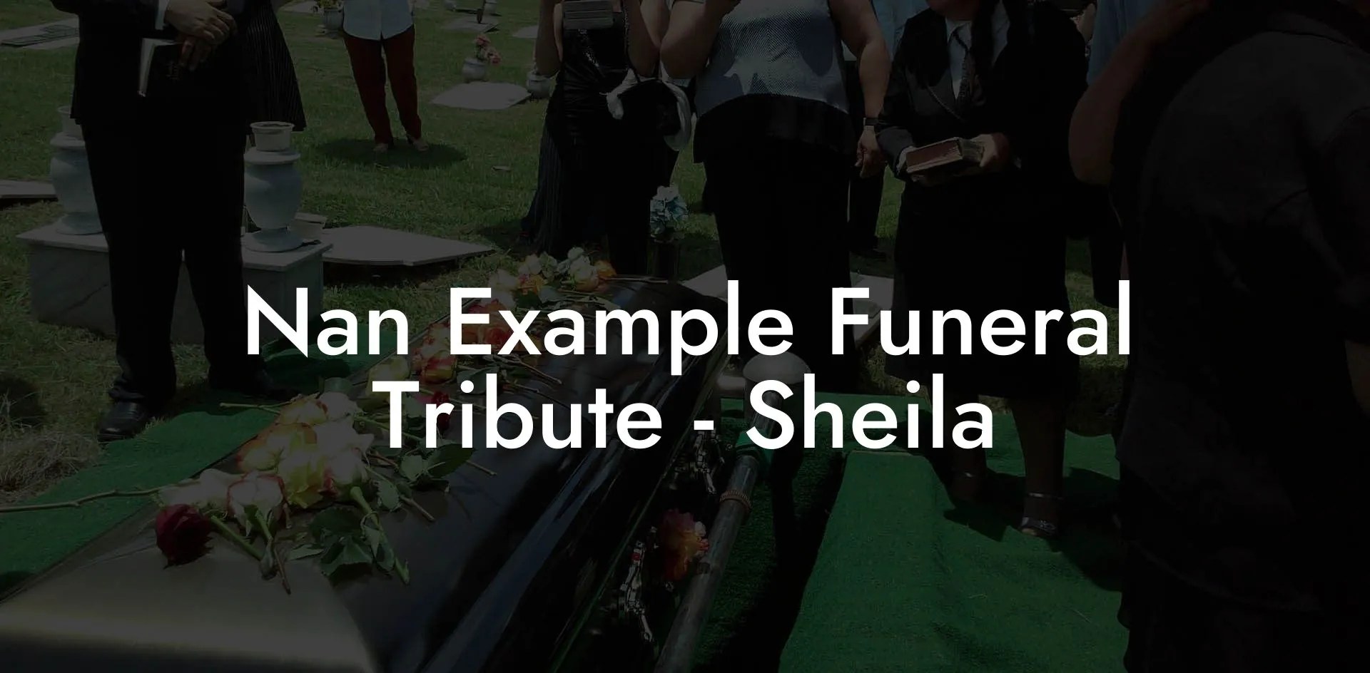 Nan Example Funeral Tribute Sheila Eulogy Assistant
