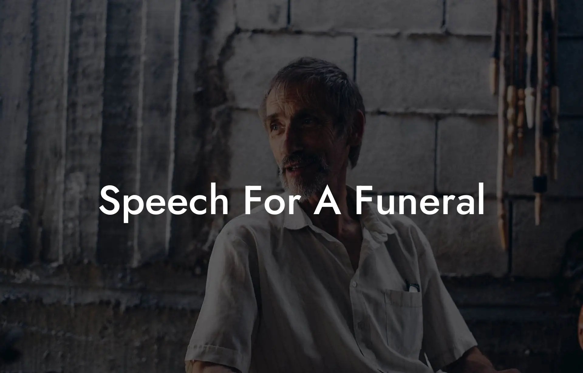 Speech for a Funeral Eulogy Assistant