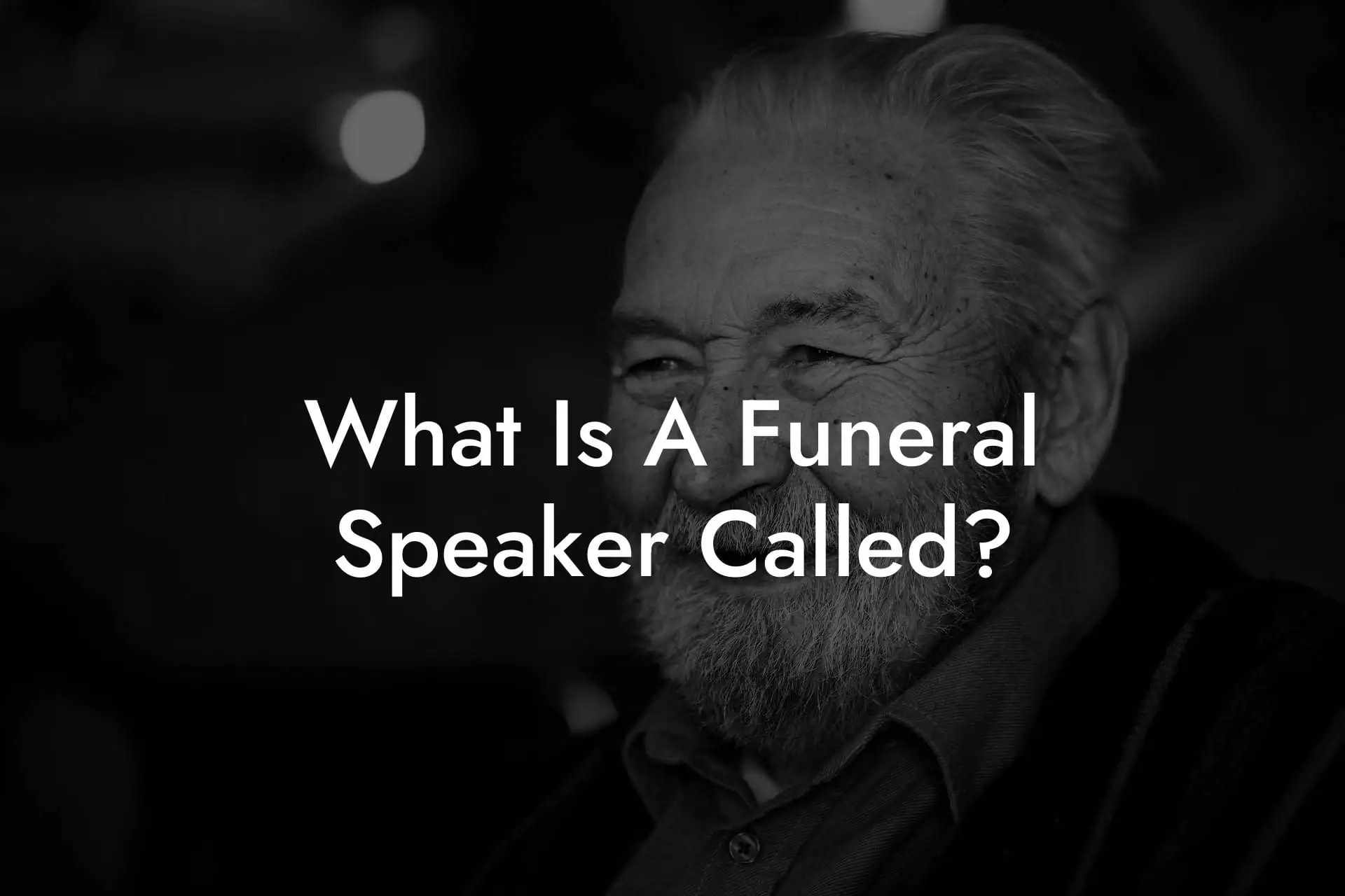 What Is A Funeral Speaker Called? Eulogy Assistant