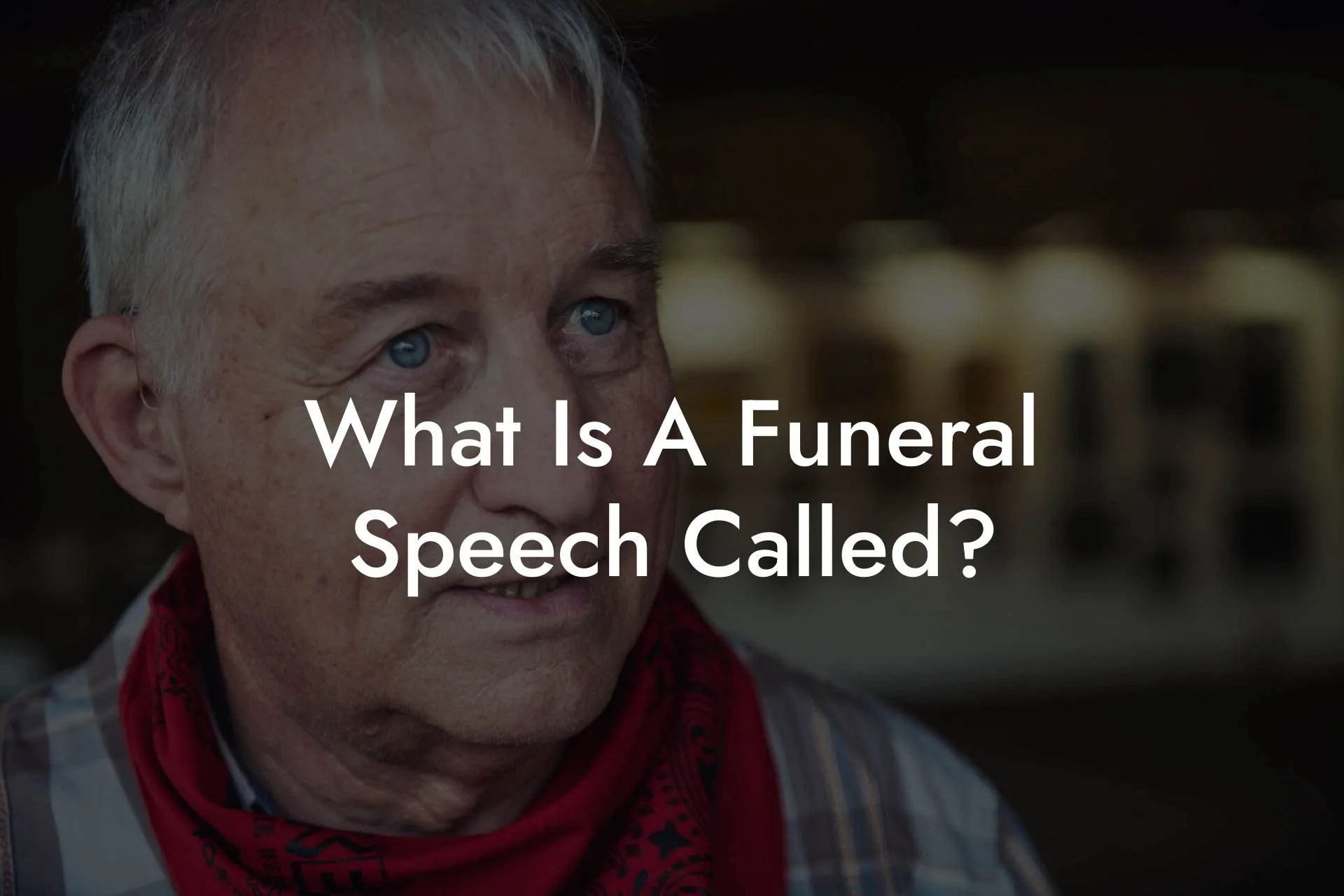 What Is A Funeral Speech Called? Eulogy Assistant