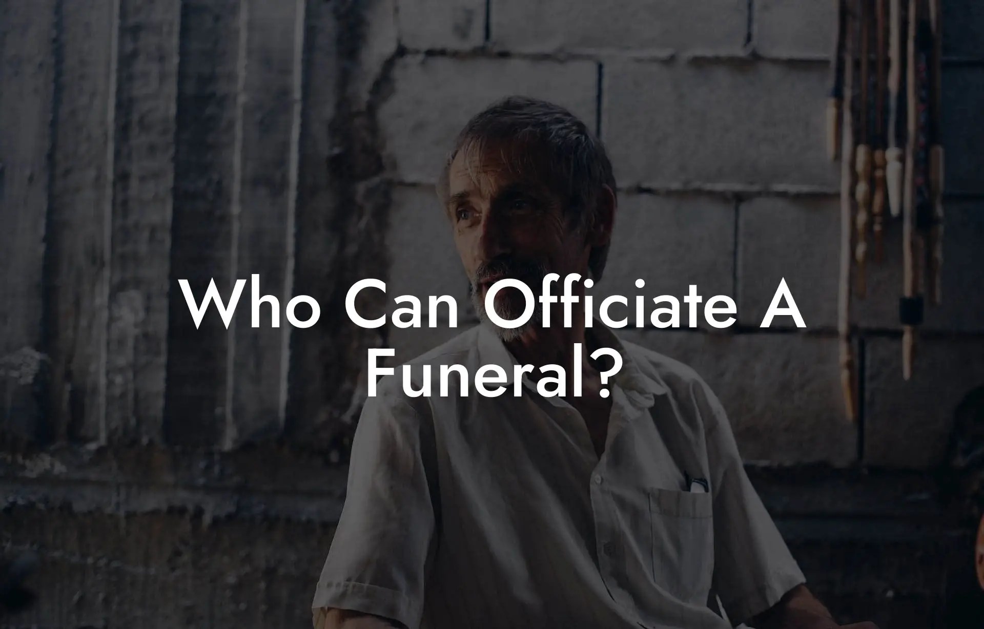 Who Can Officiate A Funeral? Eulogy Assistant