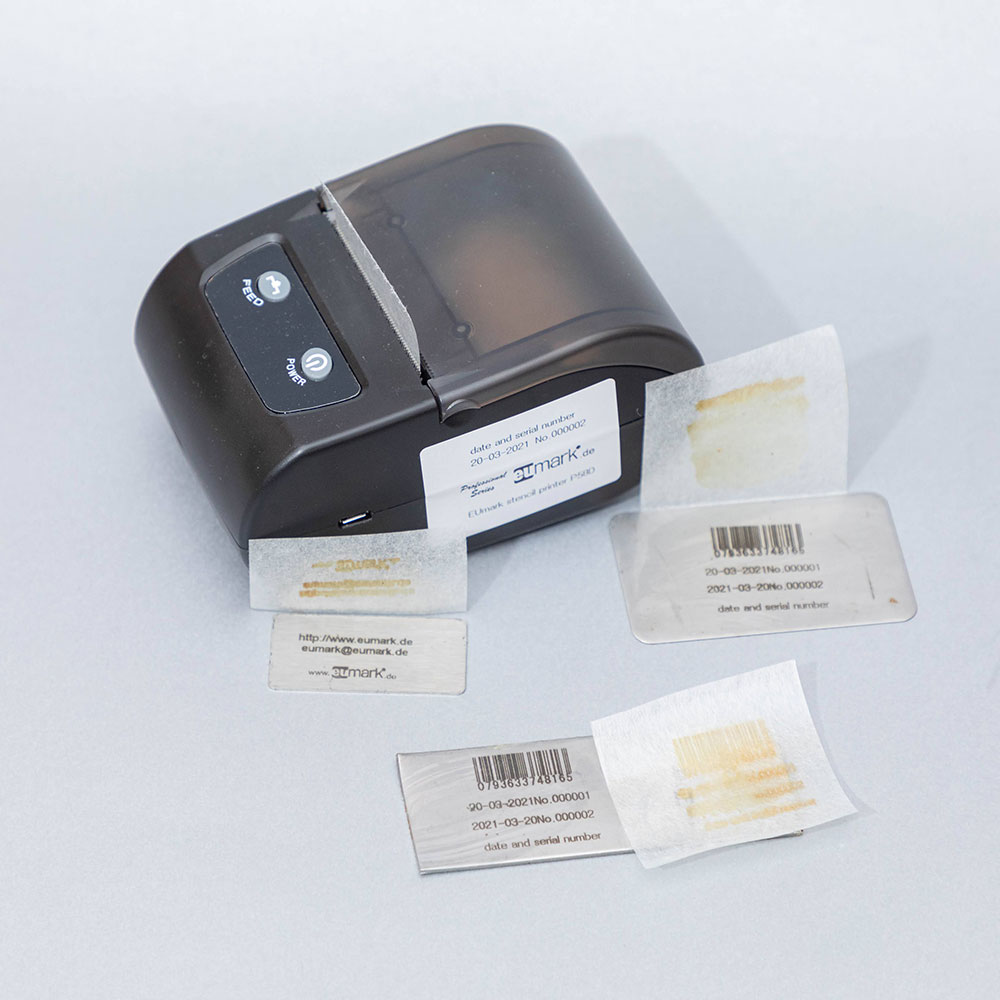 Stamp tape 6 pcs for electrochemical marking quick stencil