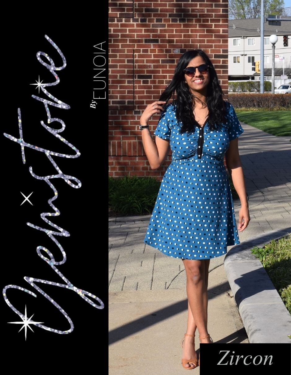 Top, Tunic, Dress Zircon Eunoia Design Group Gemstone Collection