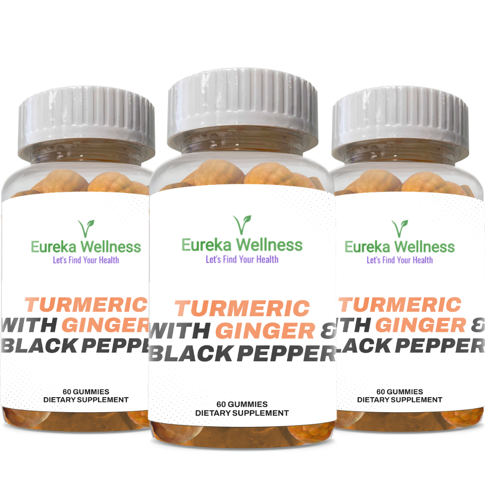 Turmeric with Ginger & Black Pepper Gummies Eureka Wellness