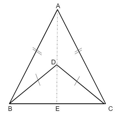 Problem on Two Isosceles Triangles on the Same Base | Proof for