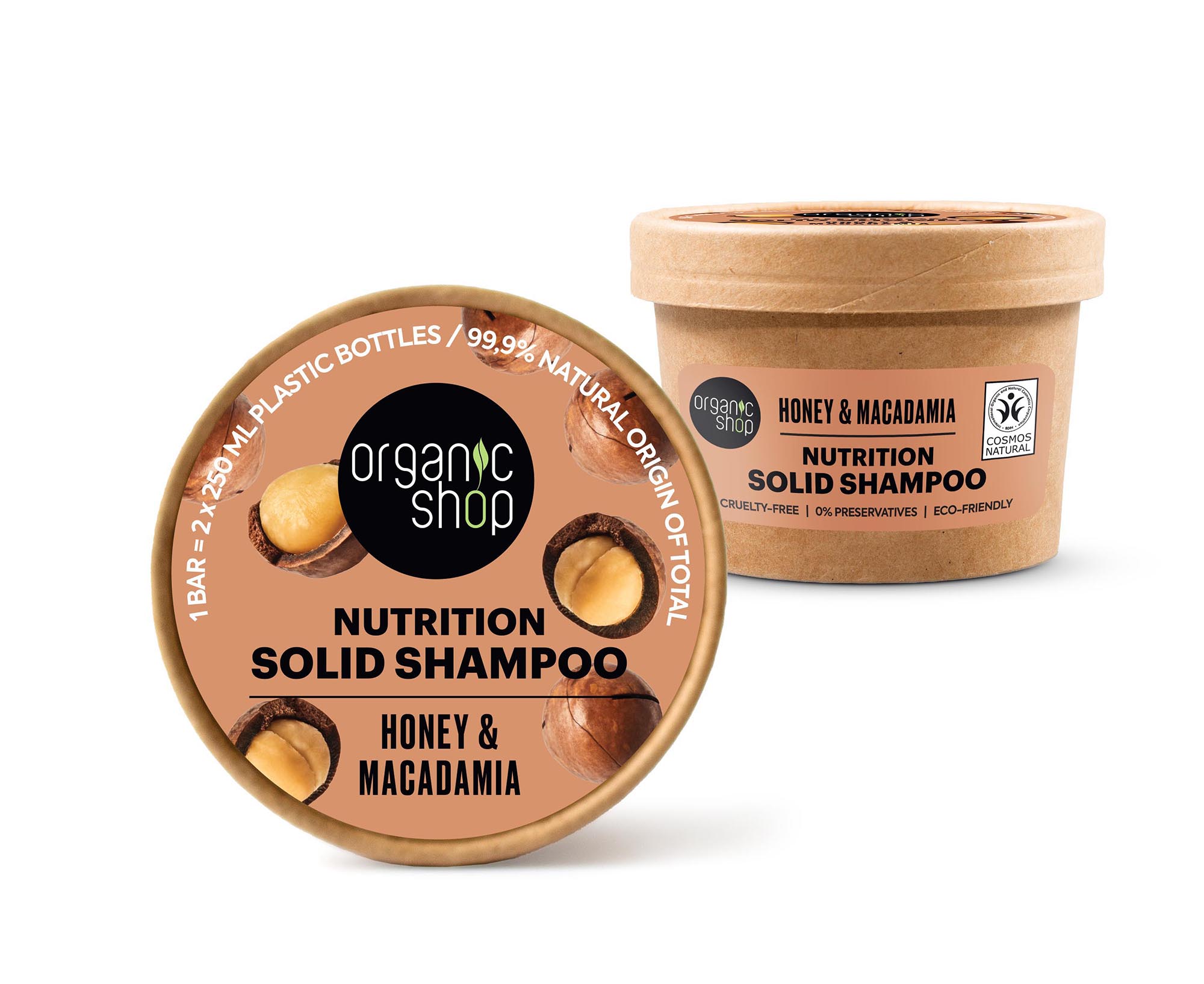 Nutrition solid shampoo. Honey & Macadamia