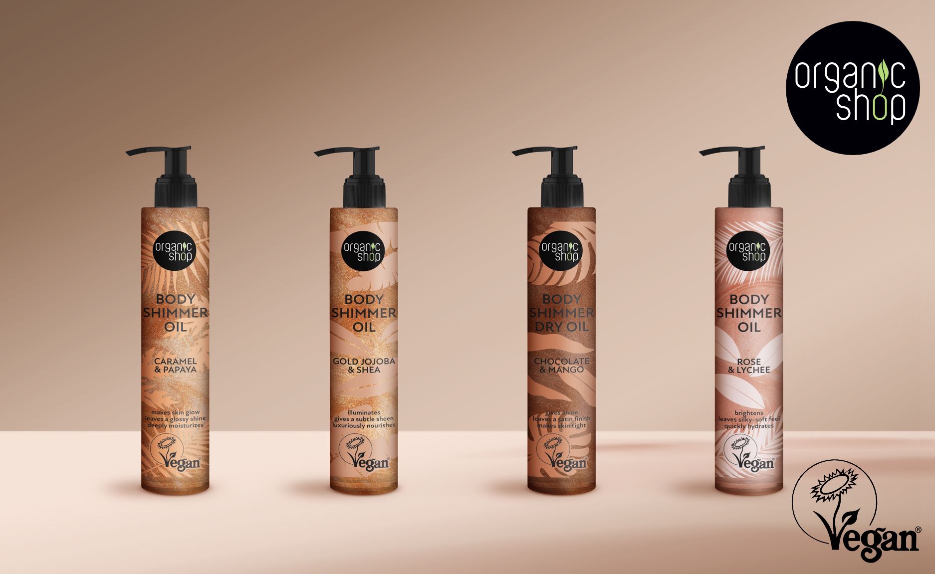ORGANIC SHOP BODY SHIMMER OILS