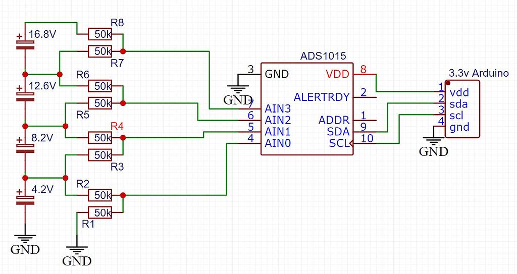 4S Battery voltmeter for individual cells(schematic help please) Page