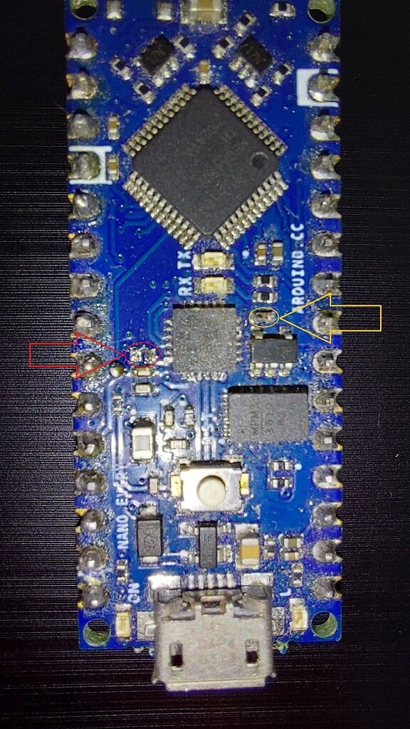 Help, I desoldered a component on my Arduino Nano Every Board Nano