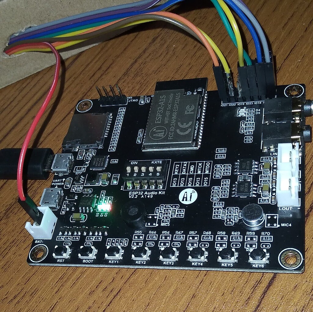 Rotary Encoder with The AiThinker ESP32 Audiokit for Volume Project