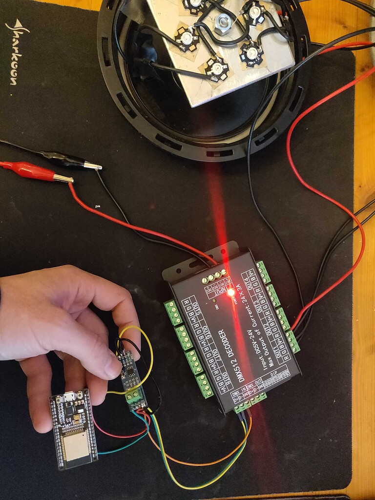 HELP DMX Signal via ESP32 Wifi and Project Guidance Arduino