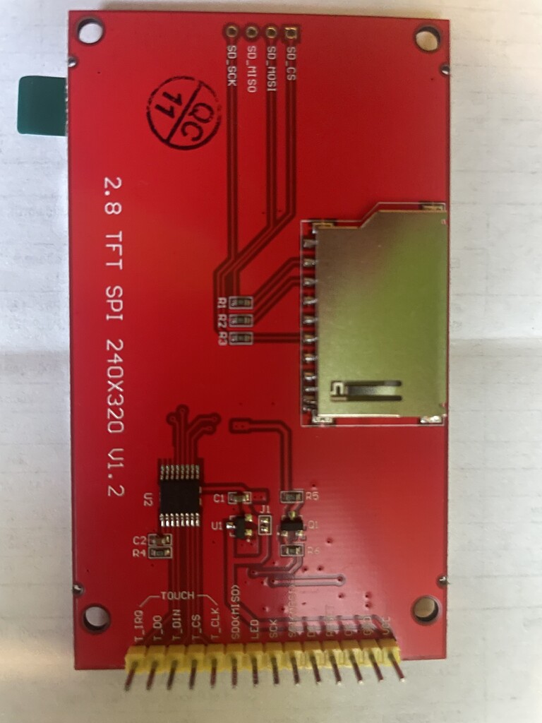 2.8 tft spi v1.2 connect without resistor to unoR3 / esp32s Displays