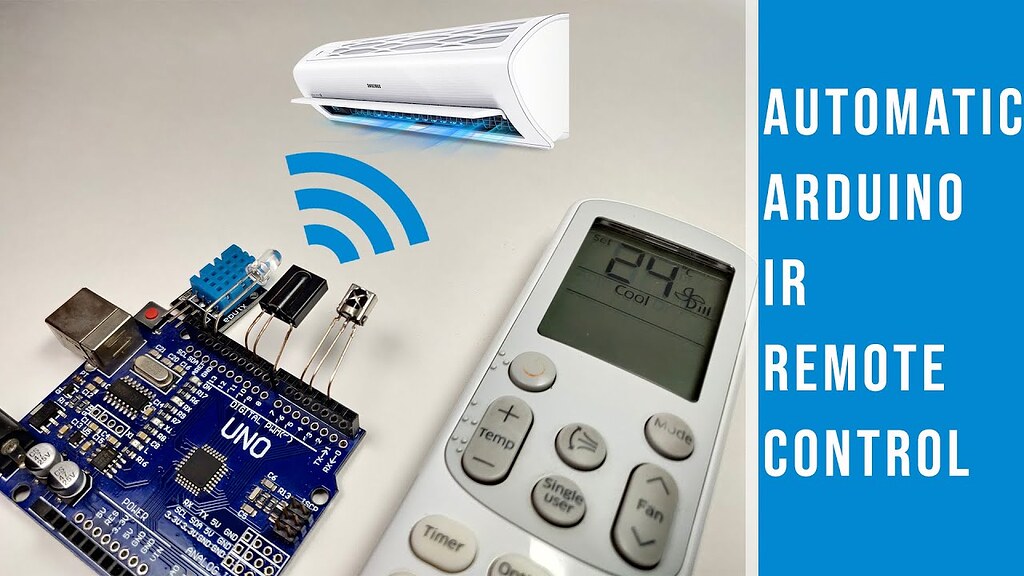 Air conditioner IR remote control Networking, Protocols, and Devices