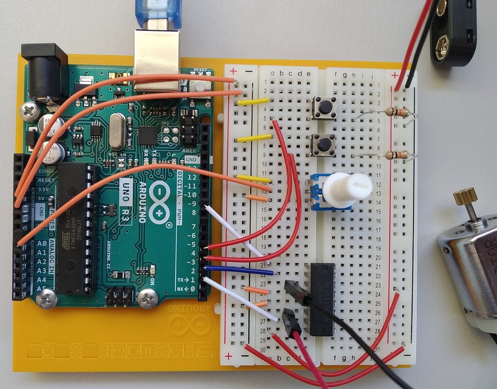 Project 10 Zoetrope HBridge Debugging The Arduino Starter Kit