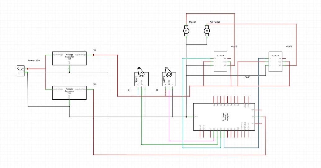 [fixed] Servo not working / powering servo and motors on Arduino nano