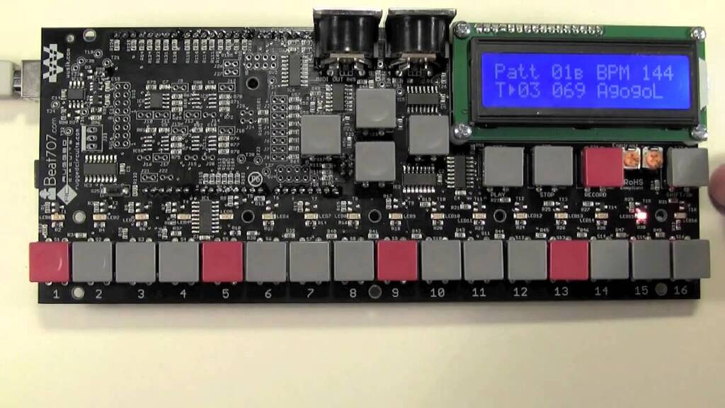 MIDI Drum sequencer fully open source (beat707) Audio Arduino Forum