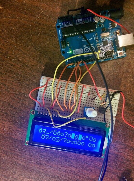 LCD in Starter Kit Displaying Weird Characters Displays Arduino Forum
