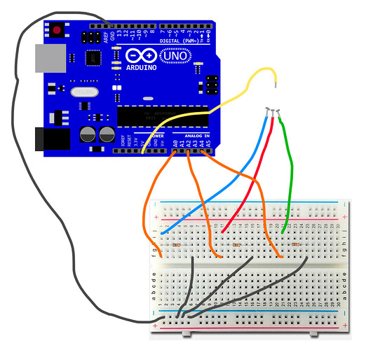 read voltage of multiple analog in pins General Electronics Arduino