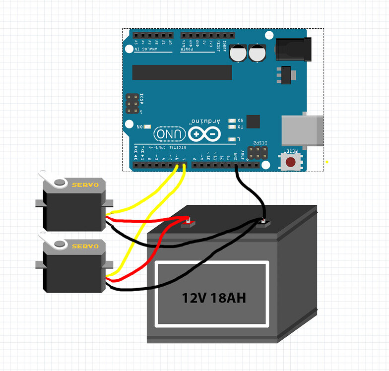 Servos Twitching On Same Power Supply Project Guidance Arduino Forum