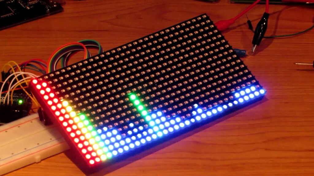 Help on building an audio spectrum analyser using 16x32 RGB LED Matrix