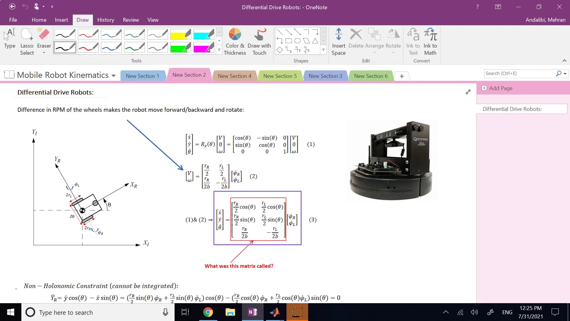 Inverse Kinematics of Differential Drive Robots and Odometry