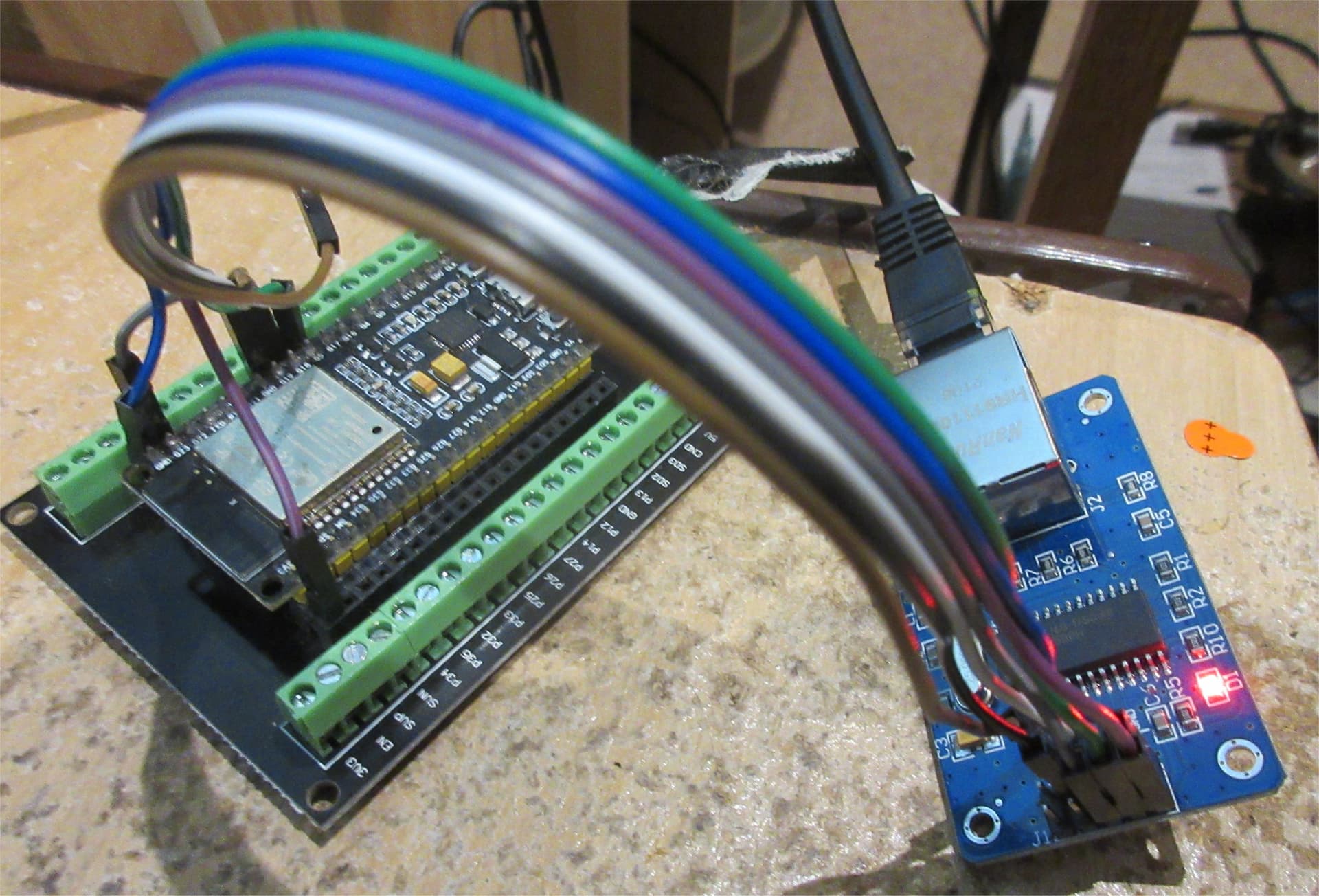 Trouble recieving UDP packets wt32eth01 microcontroller Programming