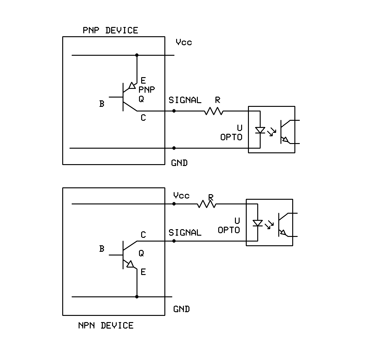 Use a bidirectional optocoupler for attached any PNP & NPN sensor type