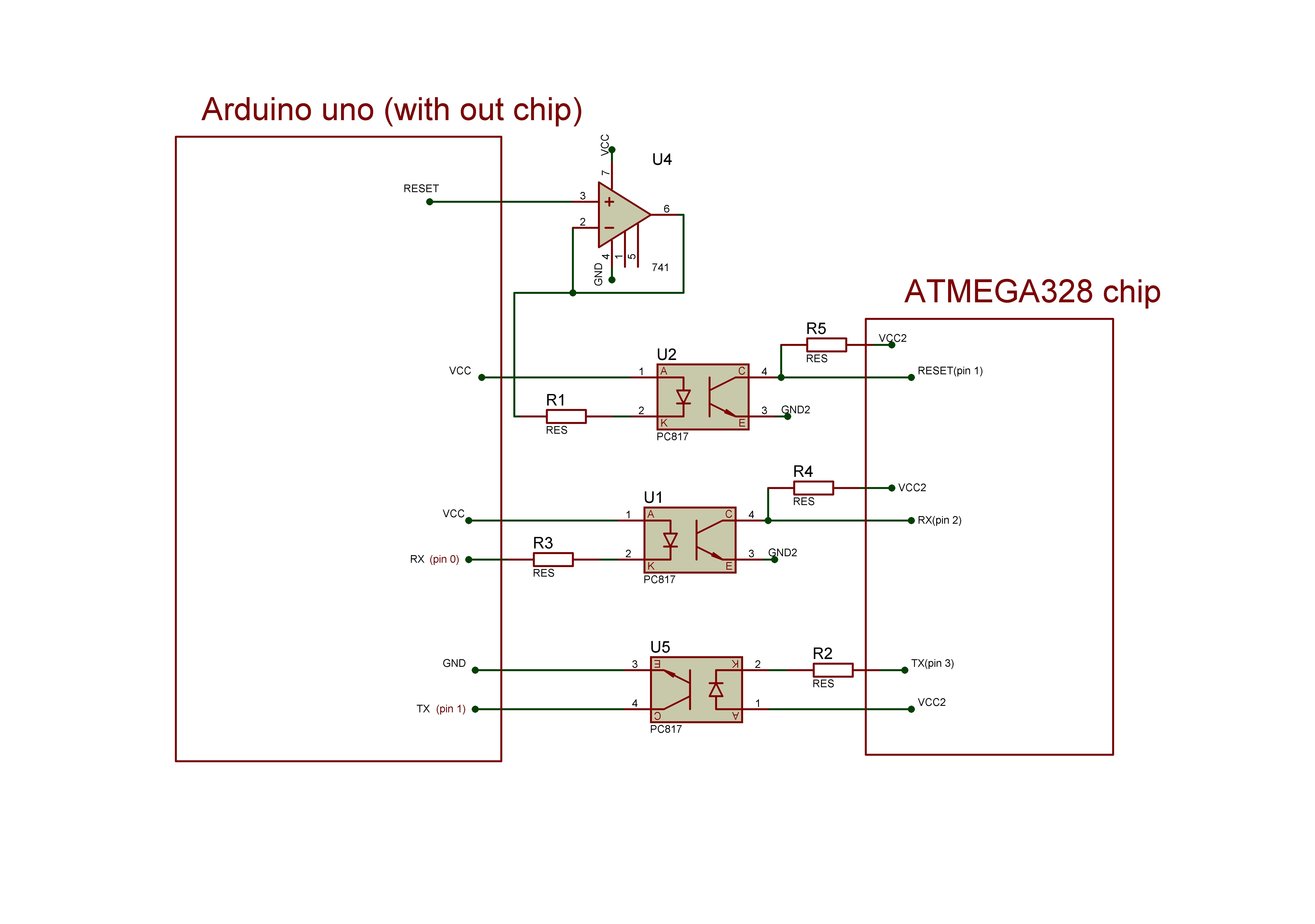 Programming ATMEGA328 via optocoupler Microcontrollers Arduino Forum