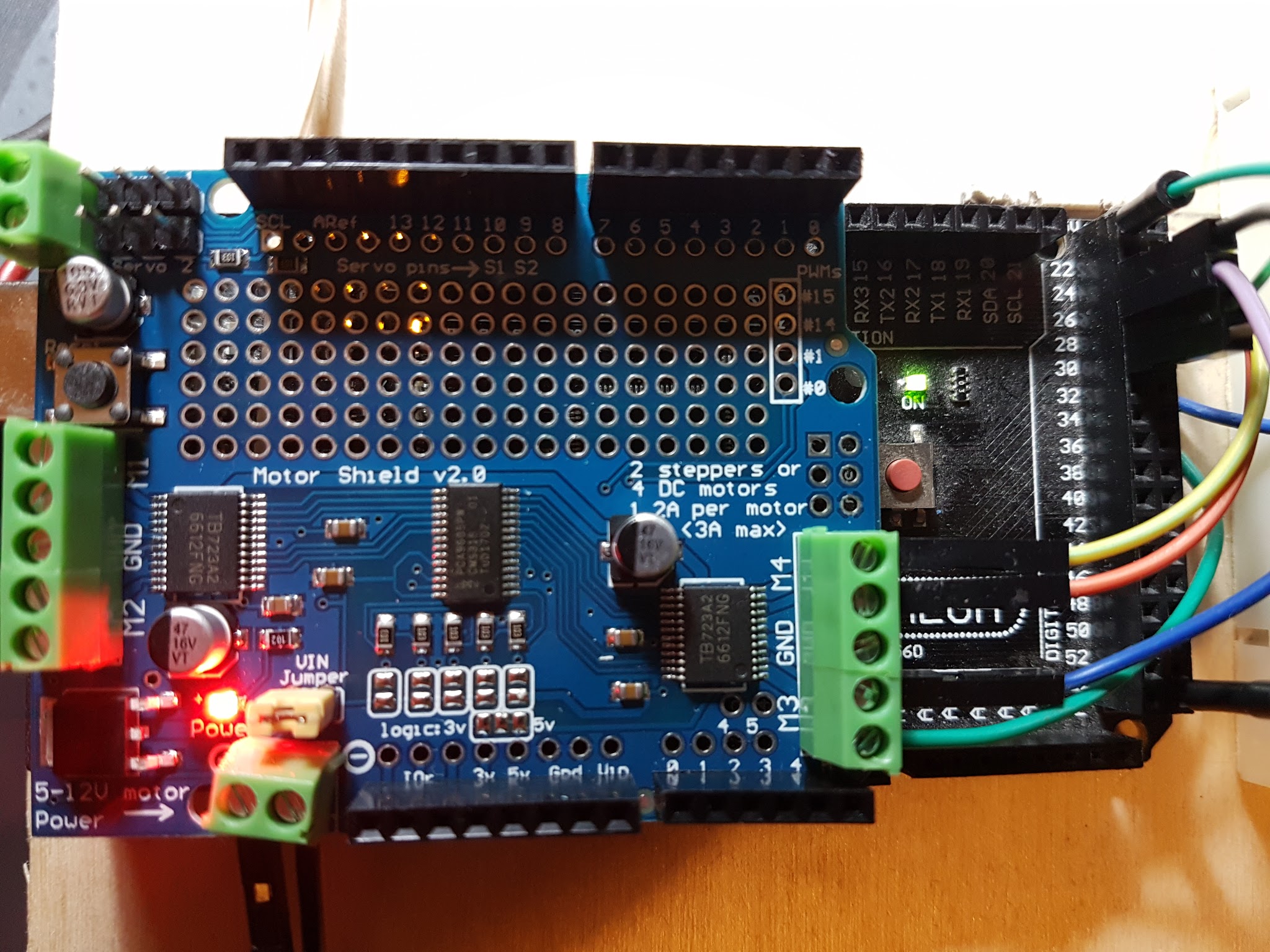 Adafruit v2 Motor Shield Power Motors, Mechanics, Power and CNC