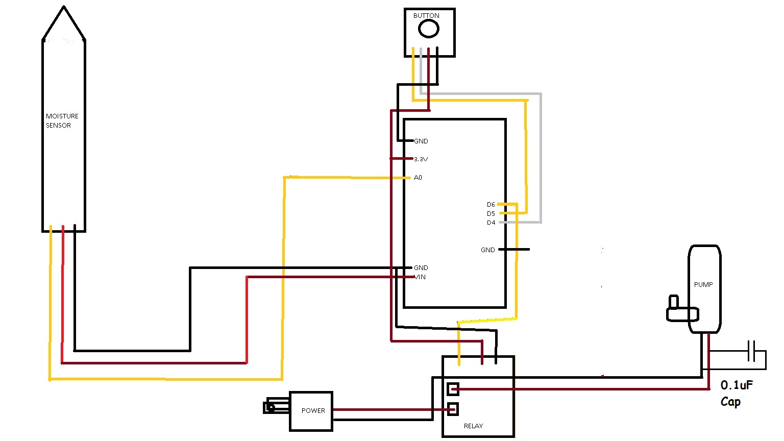 Plant Watering Kit Relay clicking, pump not starting Nano RP2040