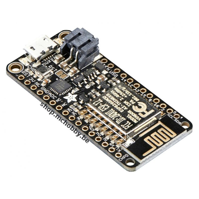 Adafruit Feather HUZZAH ESP8266 with LM35 Temperature Sensor Project