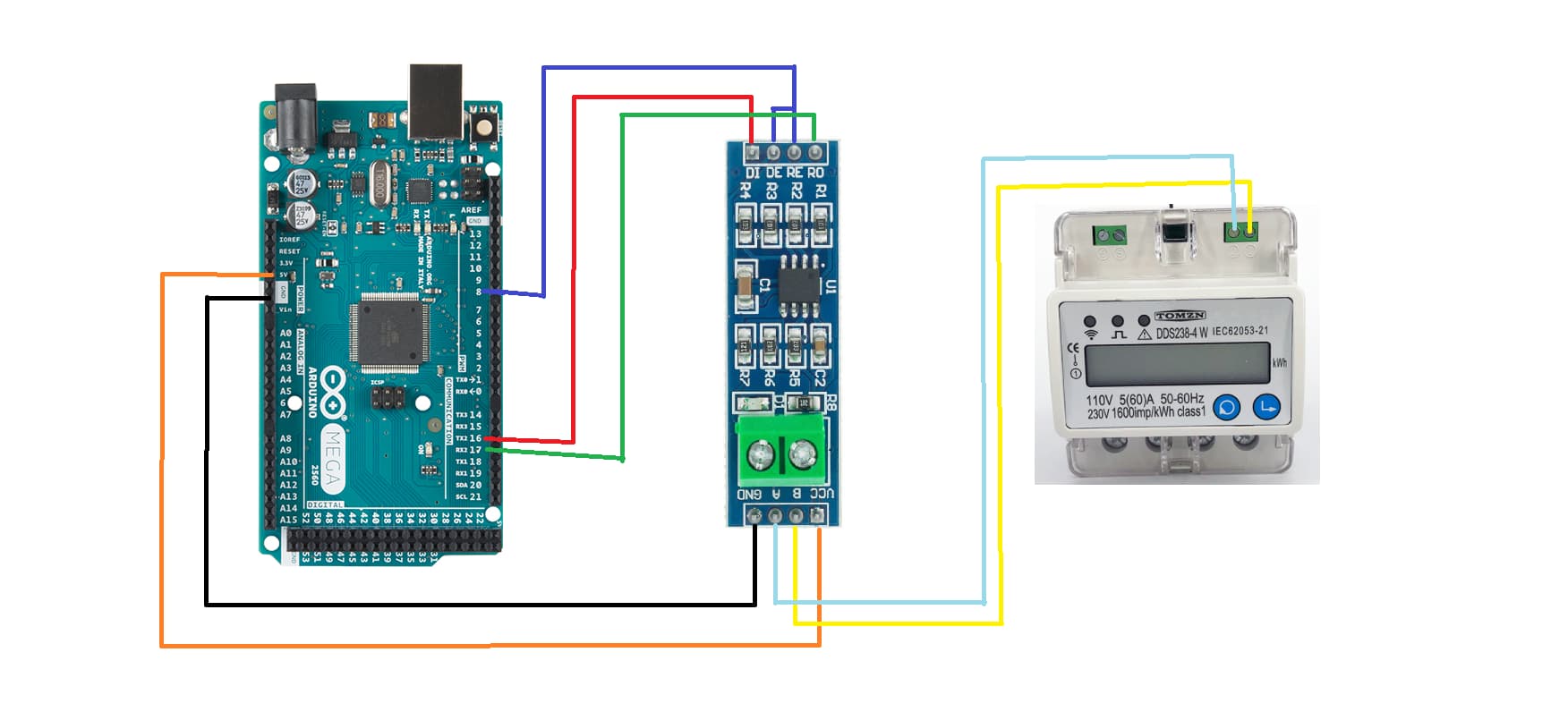 Issues trying to read a DDS2384 W energy meter through MODBUS with