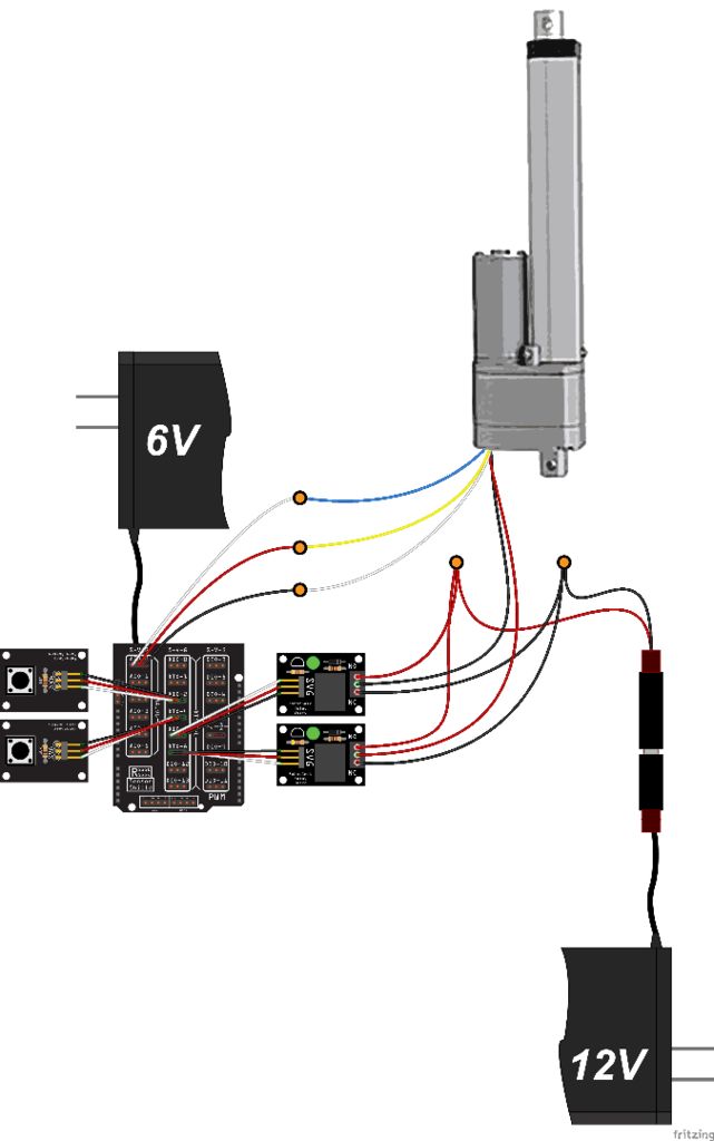 Wiring a Servocity Linear Actuator with Feedback to an Arduino Uno
