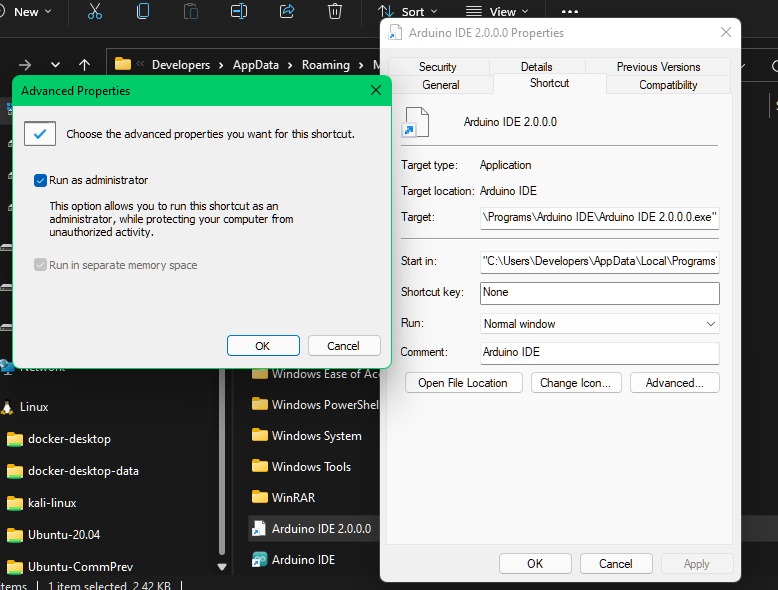 Compilation exits wwith error exec "cmd" executable file not found in