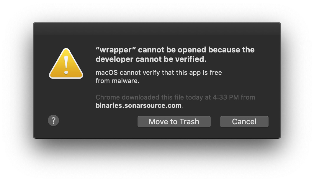 How to run sonarscanner or SonarQube on macOS Catalina or later
