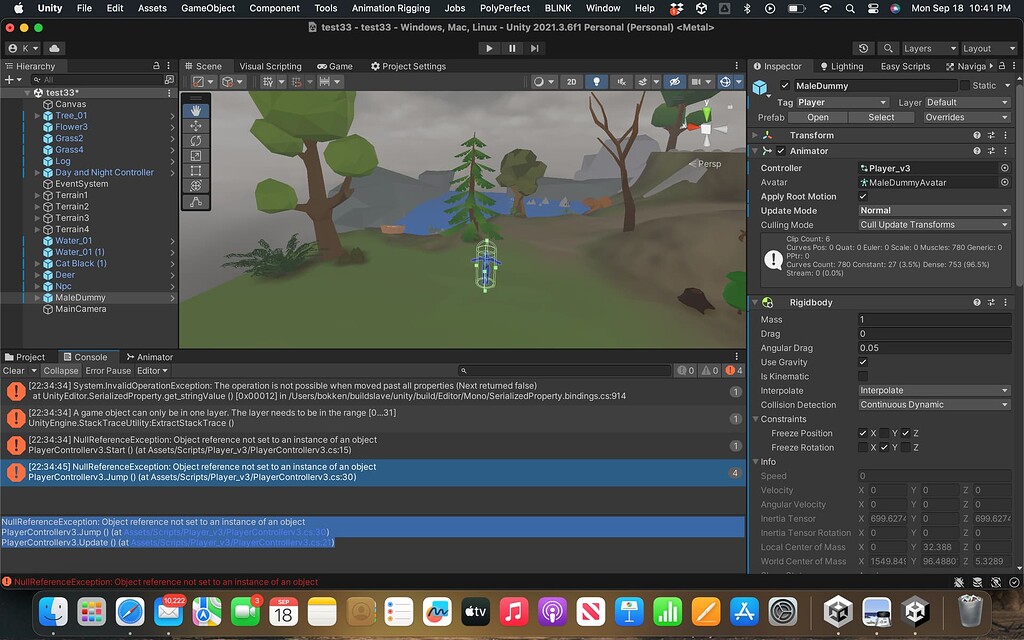 SpaceBar "Jump" not working Questions & Answers Unity Discussions