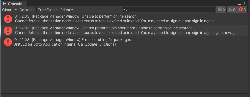 Unity3d 2020.3.28f1 personal getting error when trying to get my