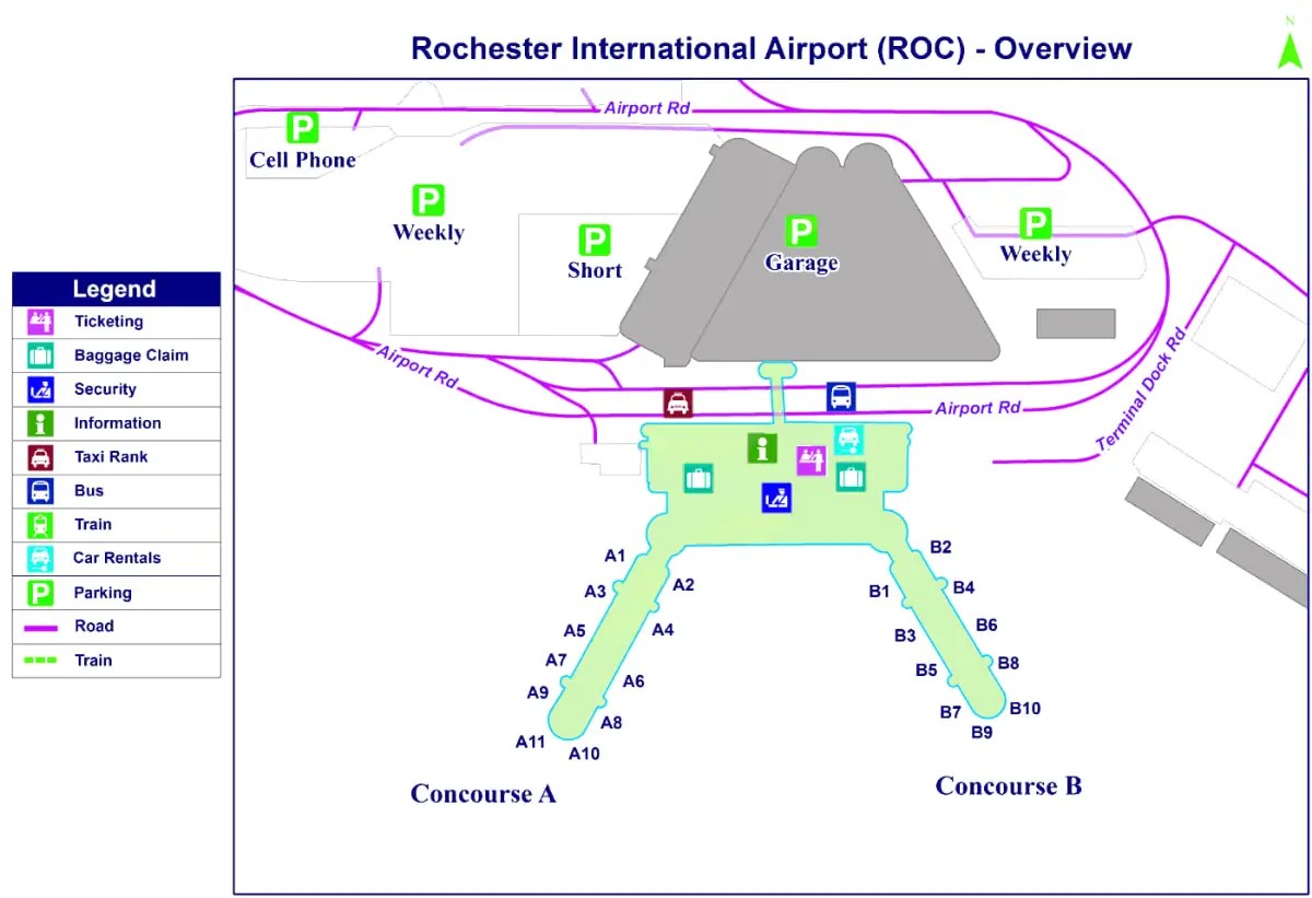 Direct flights from Greater Rochester International Airport Europefly