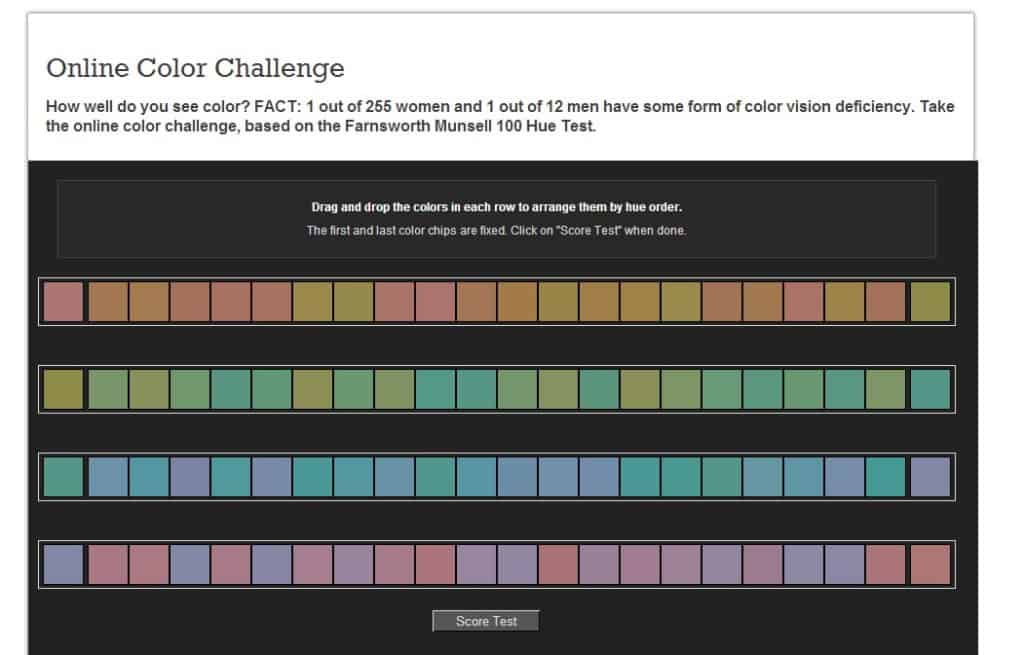 Online Colorblind Test Europtics