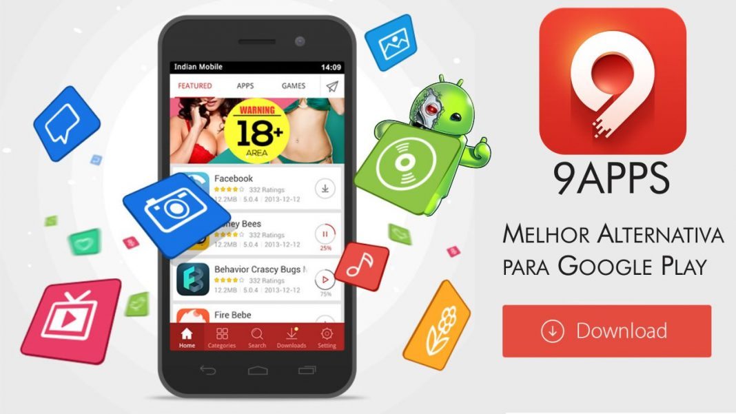 9Apps APK Melhor Alternativa para Google Play Eu Sou Android