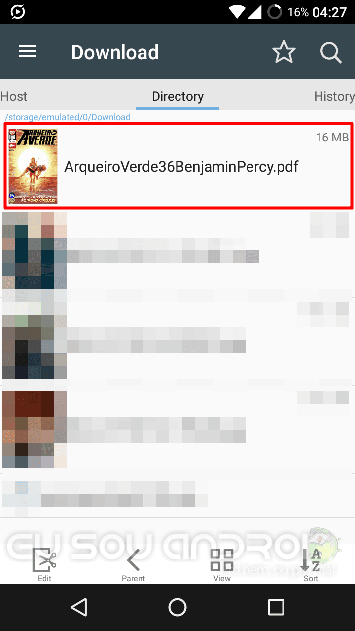 Como ler HQs no seu android Comic Screen Eu Sou Android