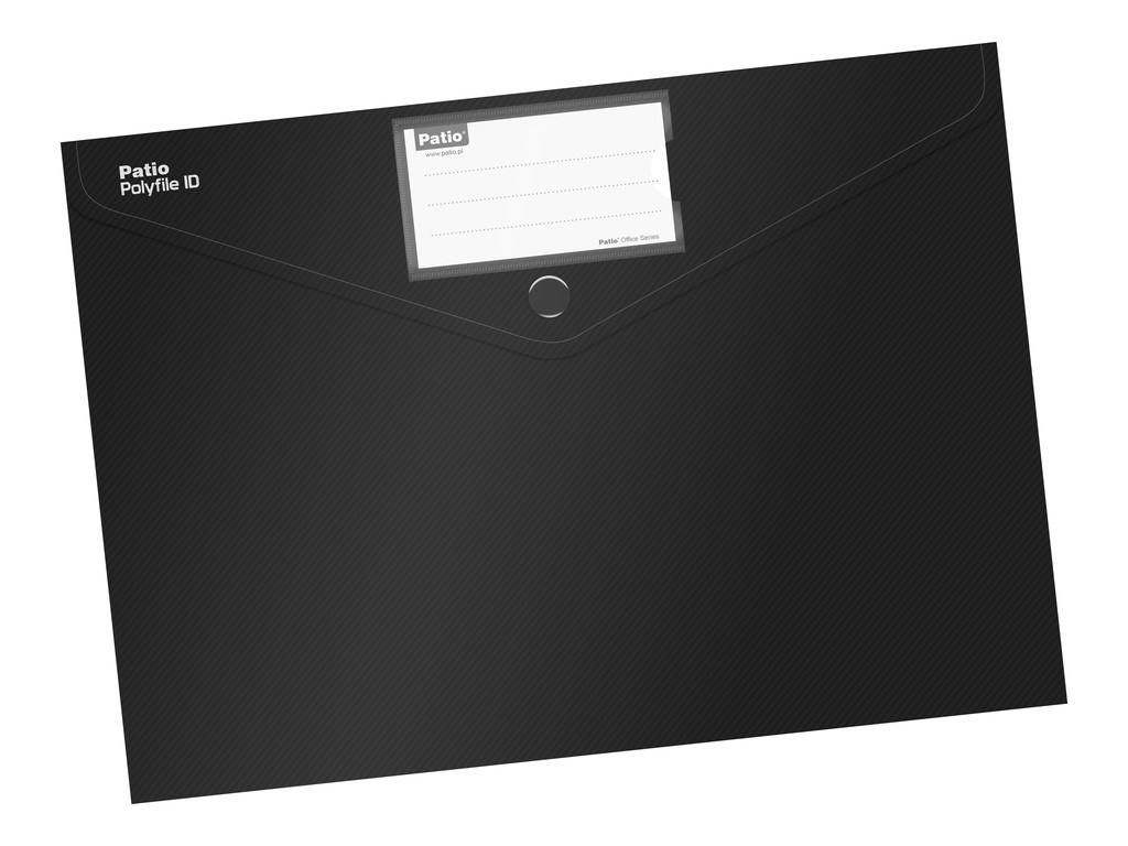 Plastic folder A4 with button, opaque EU Supplies