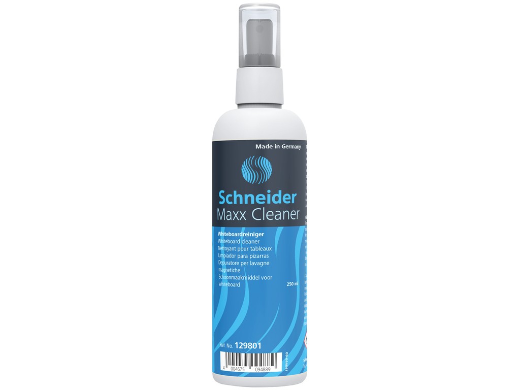 Whiteboard cleaning solution 250ml Schneider EU Supplies