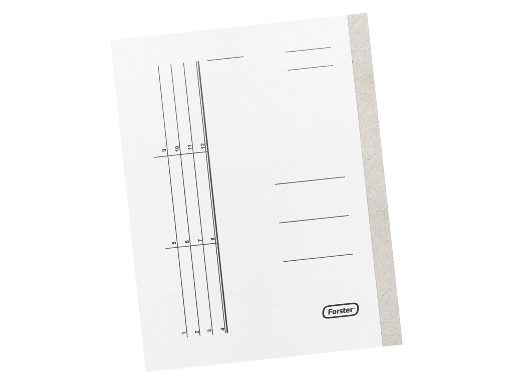 Cardboard flat file folder, white EU Supplies