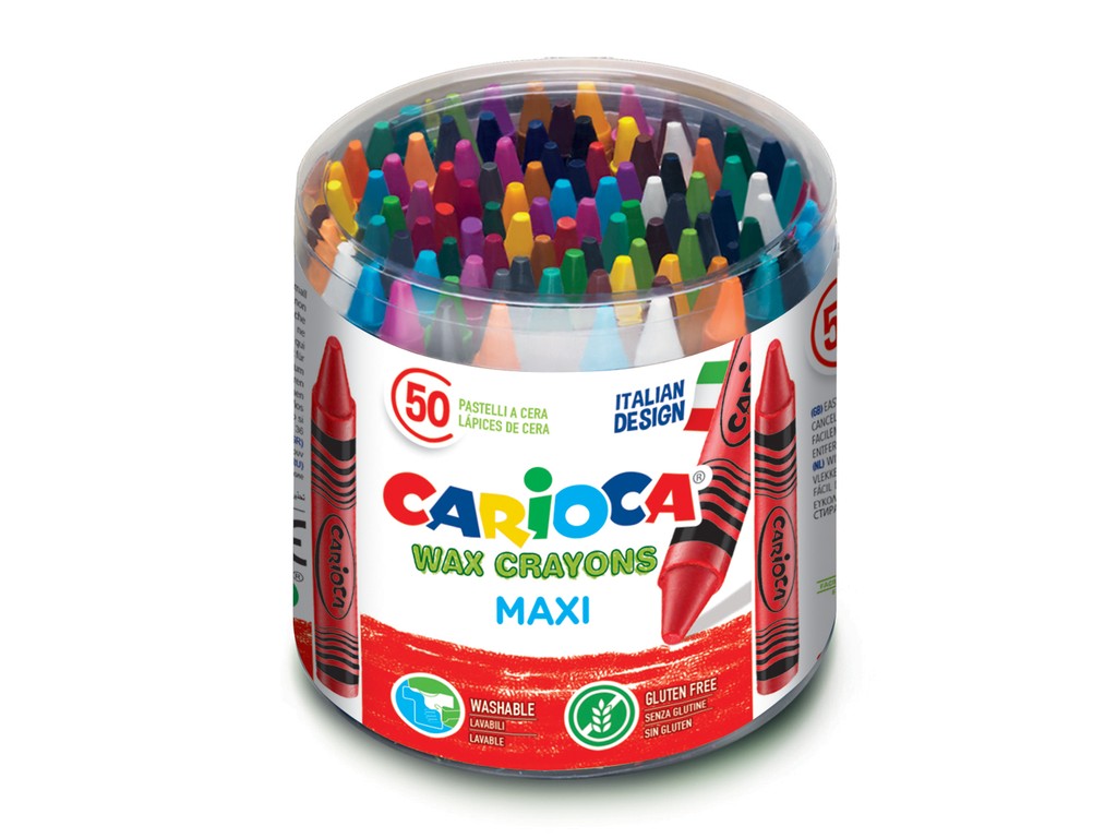 Wax crayons Maxi Carioca 50 / cut EU Supplies