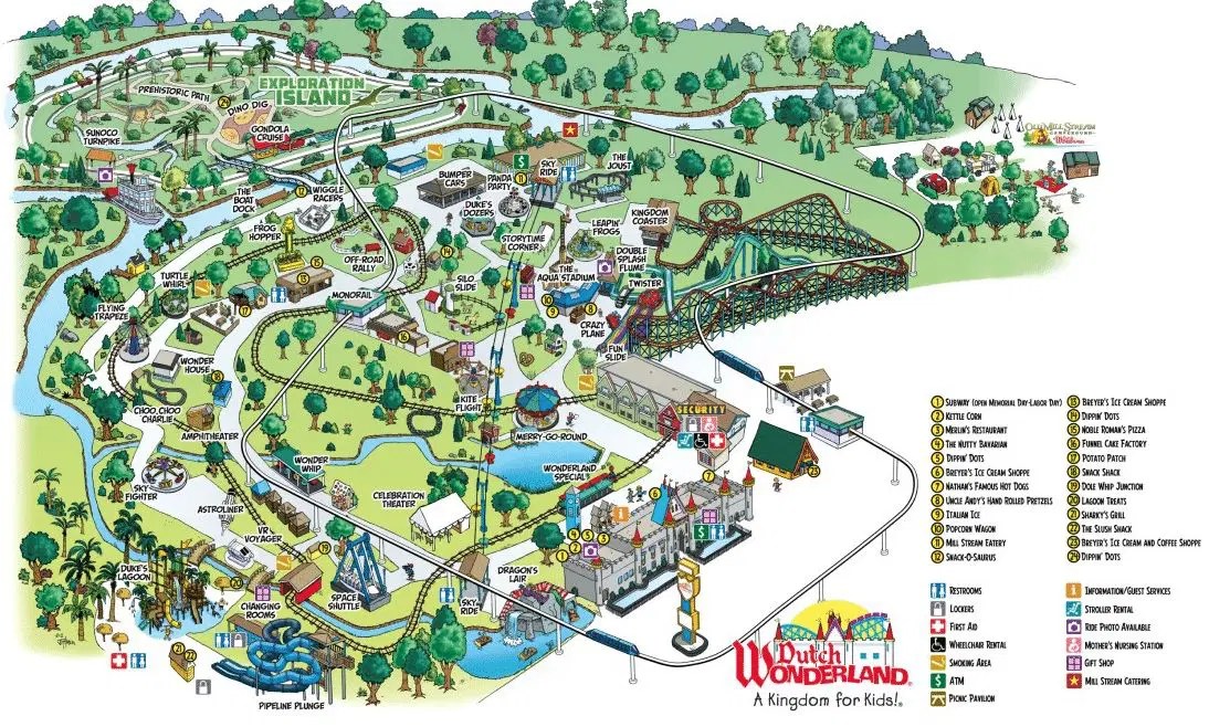 Dutch Wonderland Map and Brochure (2001 2023)