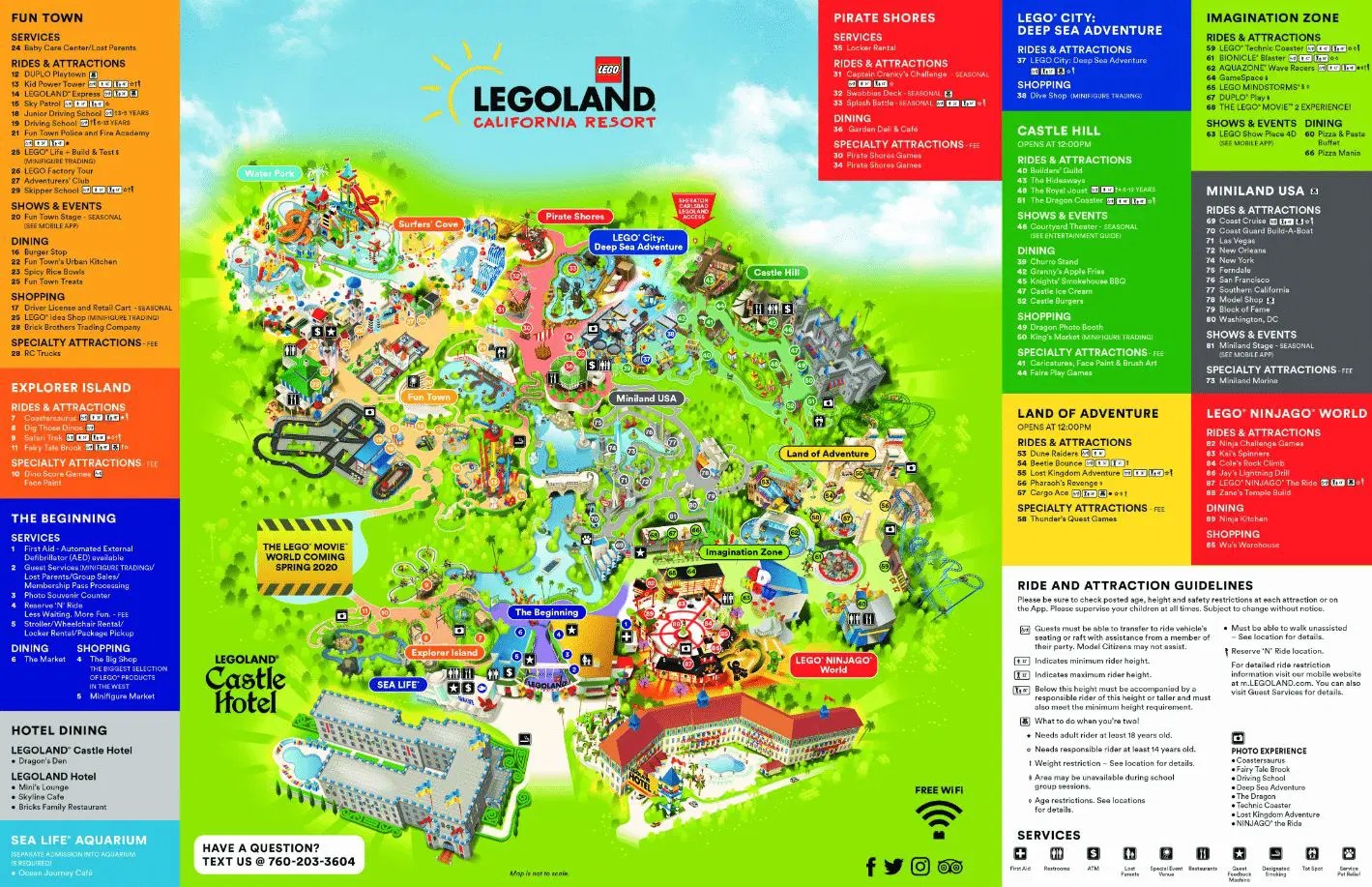 Legoland California Resort Map and Brochure (2017 2024