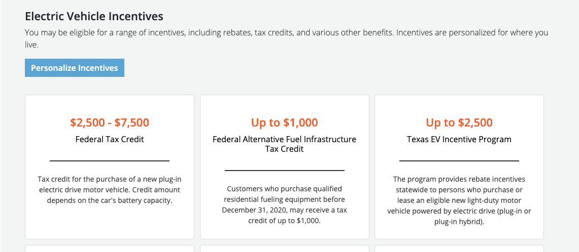 Incentives Austin Energy EV Buyers Guide