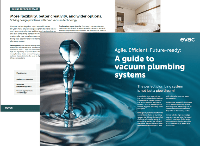 Vacuum plumbing system guide Evac